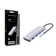 Hub USB Conceptronic 110519307101 Grigio Multicolore 100 W    