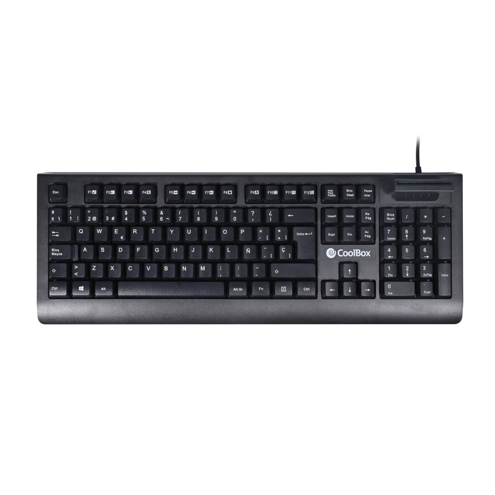 Tastiera CoolBox COO-TEC04DNI Nero Qwerty in Spagnolo QWERTY    