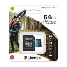 Scheda Di Memoria Micro SD con Adattatore Kingston SDCG3 Nero Capacità  64 GB 