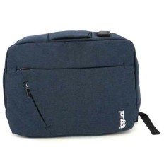 Zaino per Portatile iggual IGG317051 Impermeabile Antifurto Azzurro    