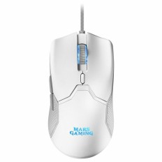 Tastiera e Mouse Mars Gaming MCPXWES Bianco Qwerty in Spagnolo QWERTY LED RGB    