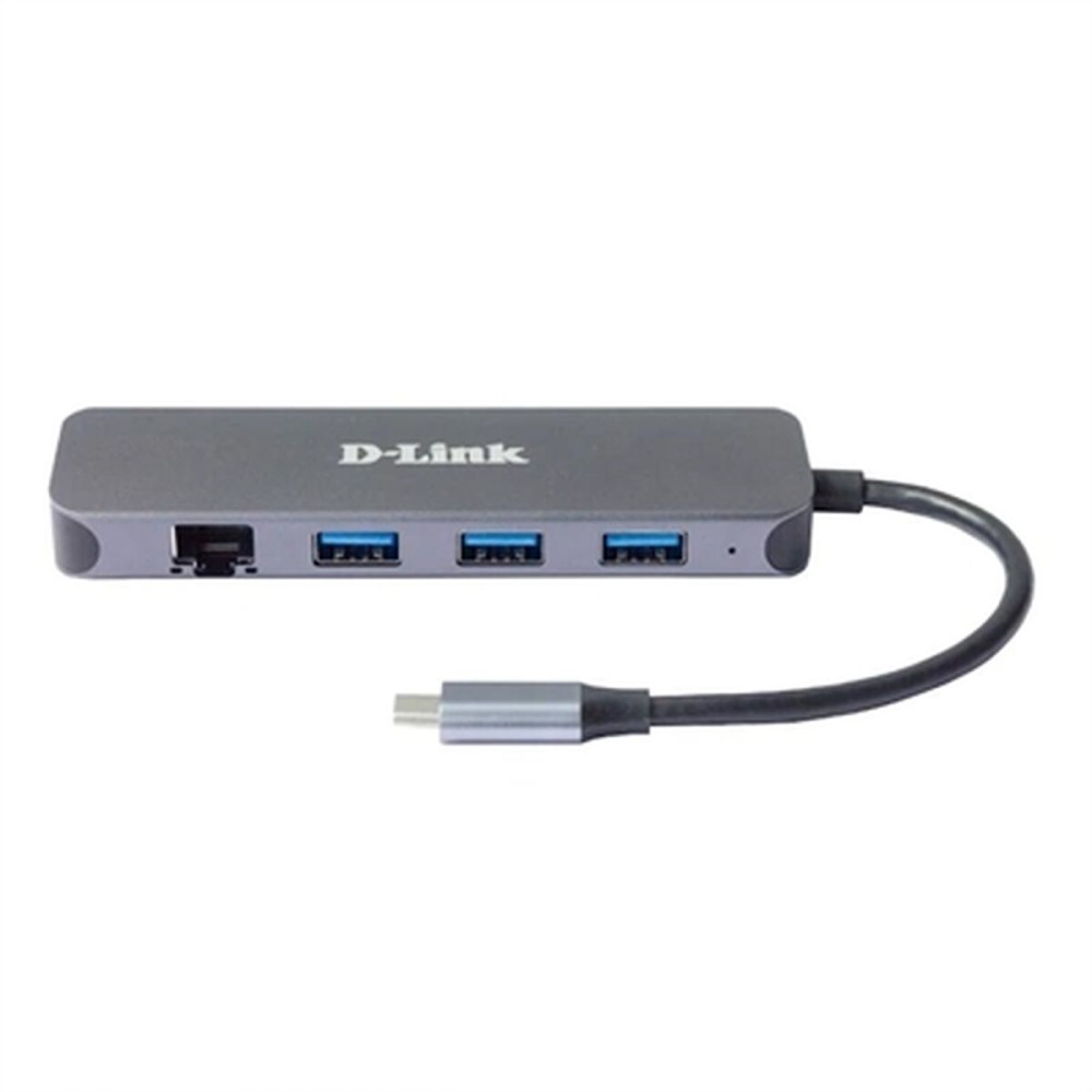 Hub USB D-Link DUB-2334 Grigio    