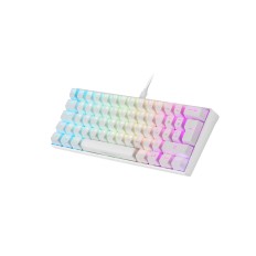 Tastiera Mars Gaming MKMINI Qwerty in Spagnolo RGB Bianco    