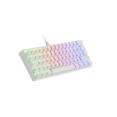 Tastiera Mars Gaming MKMINI Qwerty in Spagnolo RGB Bianco    