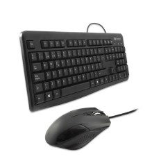 Tastiera e Mouse CoolBox COO-KTR-01U Qwerty in Spagnolo Nero    