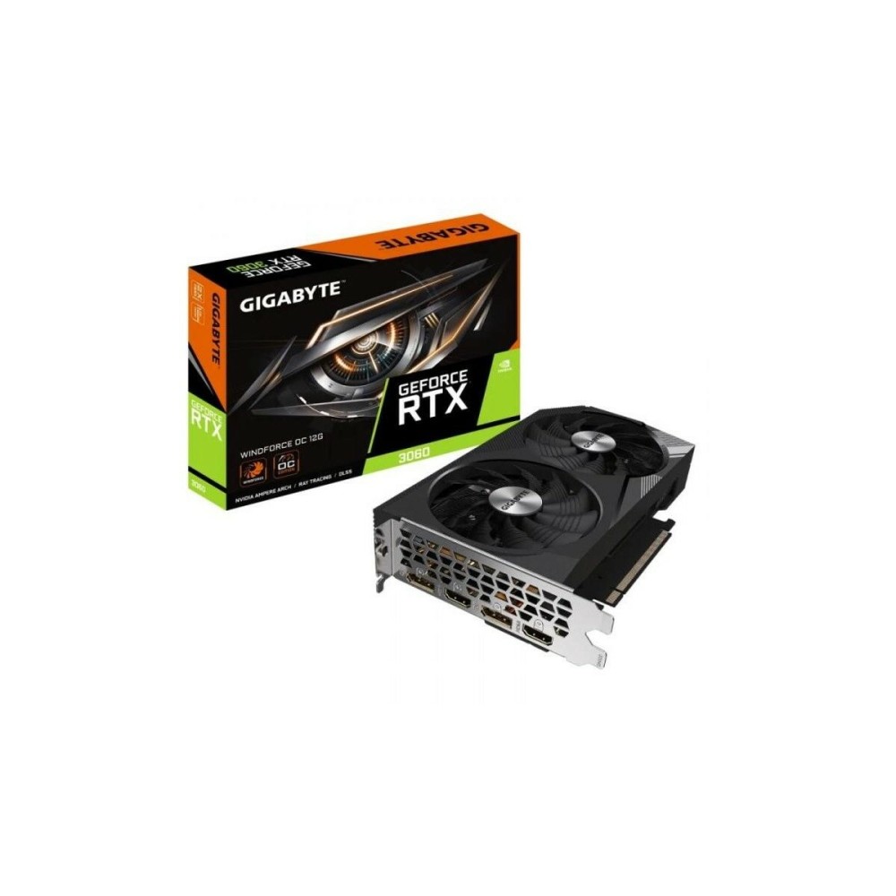 Scheda Grafica Gigabyte GV-N3060WF2OC-12GD 12 GB GDDR6 GeForce RTX 3060 NVIDIA    