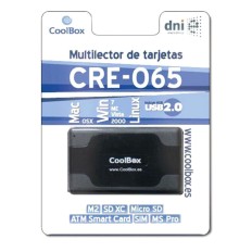 Lettore di Schede Esterno CoolBox CRE-065A Nero    