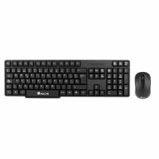 Tastiera e Mouse NGS EUPHORIA KIT Nero Qwerty in Spagnolo Senza Fili    