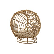 Letto per animali domestici Home ESPRIT Bianco Naturale rattan sintetico 60 x 58 x 58 cm    