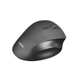 Mouse Ergonomico Ottico Nilox Nero 3200 DPI    