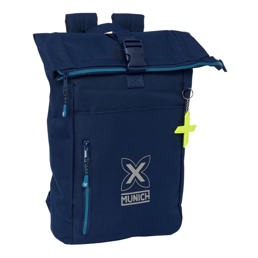 Zaino per Portatile Munich Nautic Blu Marino 28 x 42 x 13 cm    