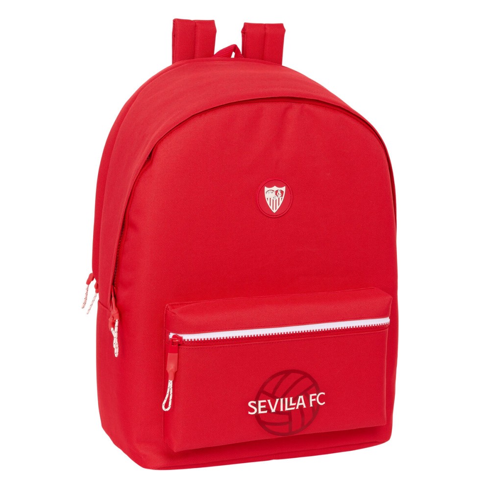 Zaino per PC Portatile e Tablet con Uscita USB Sevilla Fútbol Club Rosso 31 x 44 x 18 cm    