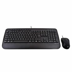 Tastiera e Mouse V7 CKU300FR Nero Francese AZERTY    