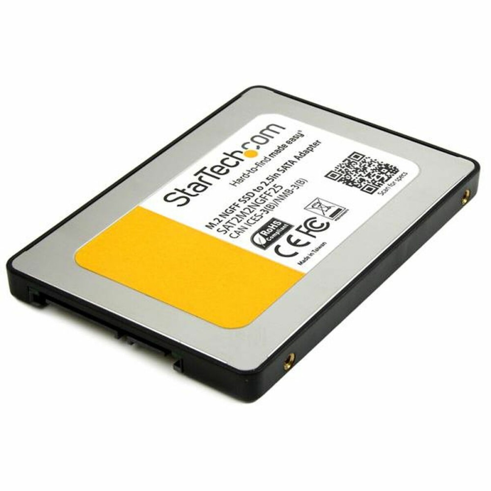 Adattatore SATA Startech SAT2M2NGFF25 Nero 2,5" SSD M.2 SATA III 2.5"    