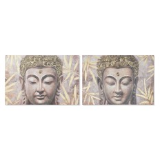 Quadro Home ESPRIT Buddha Orientale 120 x 3 x 80 cm (2 Unità)    