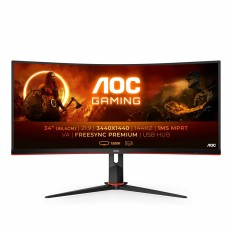 Monitor AOC CU34G2X/BK LFD 34" LED VA AMD FreeSync Flicker free 144 Hz 50-60  Hz 34"    