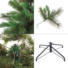 Albero di Natale Verde PVC Metallo Polietilene 150 cm    