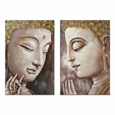 Quadro DKD Home Decor Buddha 80 x 3 x 120 cm Orientale (2 Unità)    