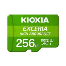 Scheda Di Memoria Micro SD con Adattatore Kioxia Exceria High Endurance Classe 10 UHS-I U3 Verde Capacità  32 GB 