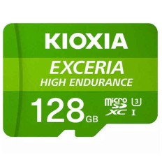 Scheda Di Memoria Micro SD con Adattatore Kioxia Exceria High Endurance Classe 10 UHS-I U3 Verde Capacità  32 GB 