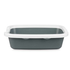 Lettiera per Gatti Bianco Antracite Plastica 25 x 11 x 2 cm (11 Unità)    