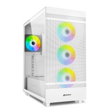 Case computer desktop ATX Sharkoon Rebel C50 RGB ATX Bianco    