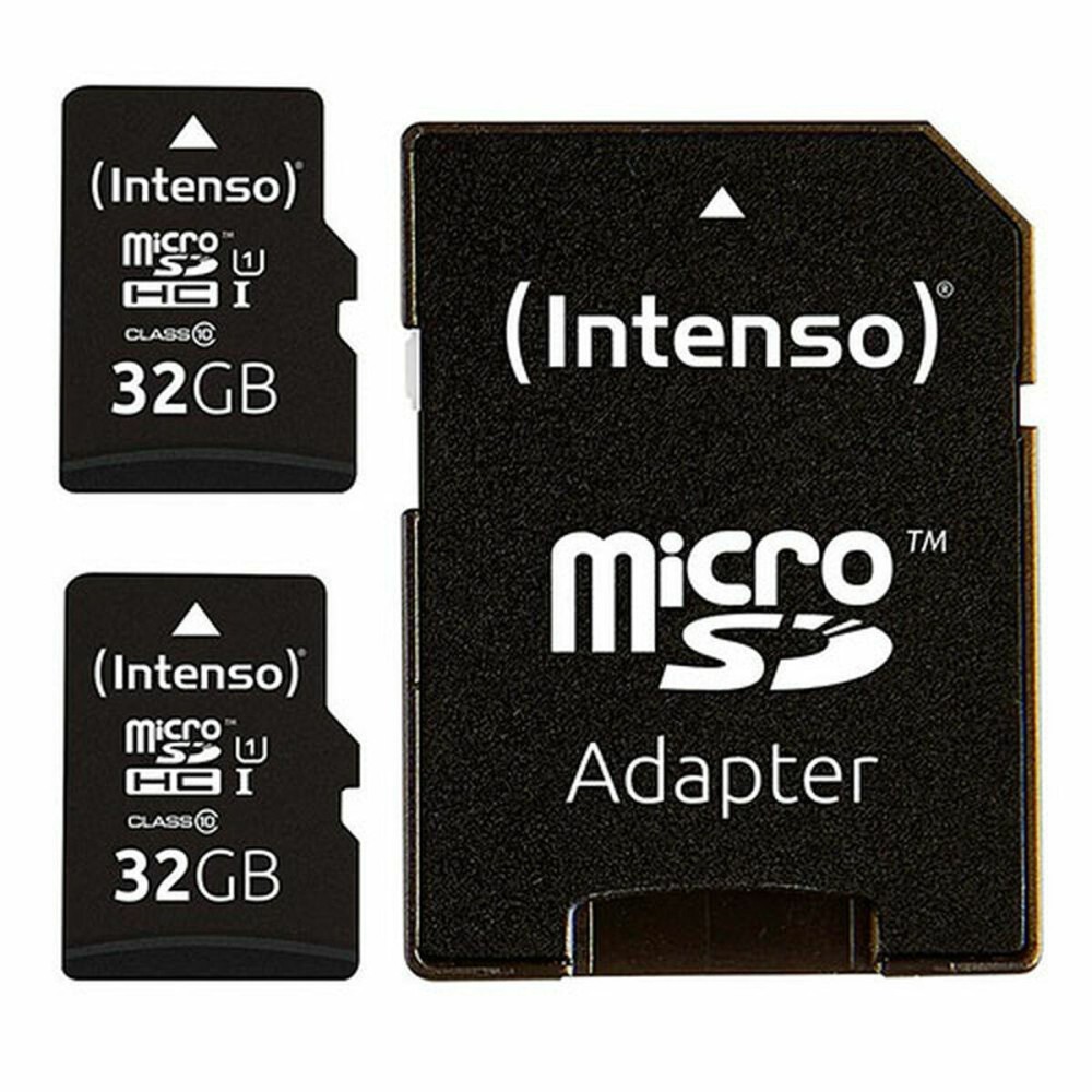 Scheda Di Memoria Micro SD con Adattatore INTENSO 32 GB x 2    