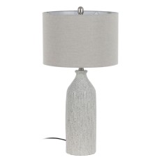 Lampada da tavolo Grigio Metallo Ceramica 60 W 220-240 V 38 x 38 x 73 cm    