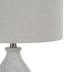 Lampada da tavolo Grigio Metallo Ceramica 60 W 220-240 V 38 x 38 x 73 cm    