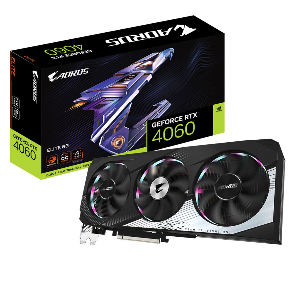 Scheda Grafica Gigabyte GV-N4060AORUS E-8GD Geforce RTX 4060 GDDR6    