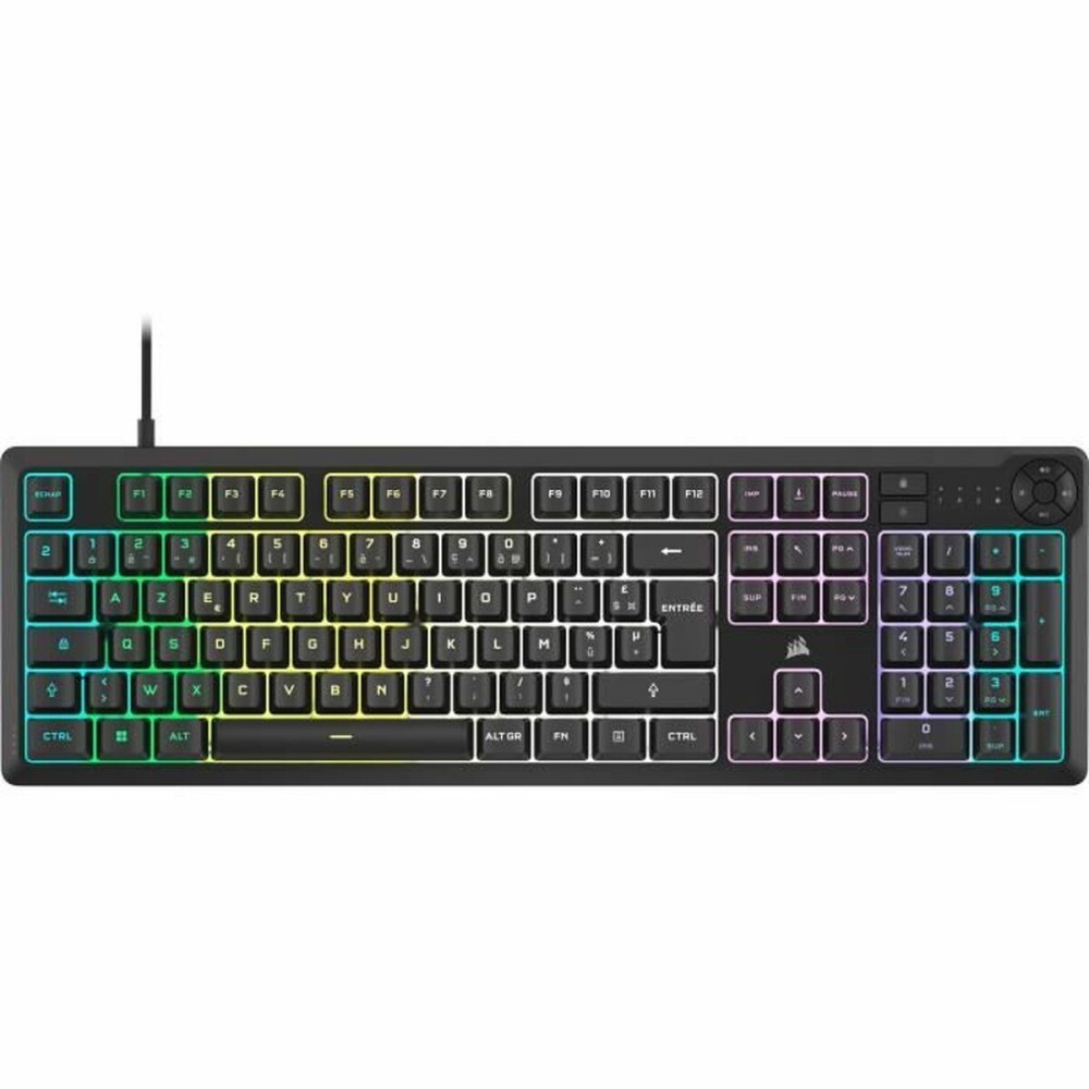 Tastiera Corsair K55 Core RGB Nero AZERTY    