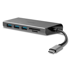 Hub USB LINDY 43278 Grigio    