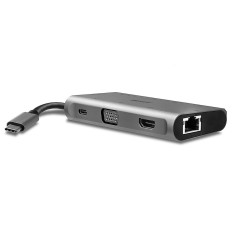 Hub USB LINDY 43278 Grigio    