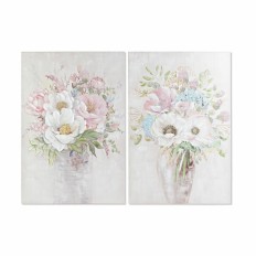 Quadro DKD Home Decor Vaso 80 x 3 x 120 cm Shabby Chic (2 Unità)    