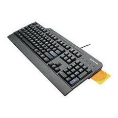 Tastiera con Lettore Smartcard Lenovo 4X30E51034 Qwerty in Spagnolo Nero    