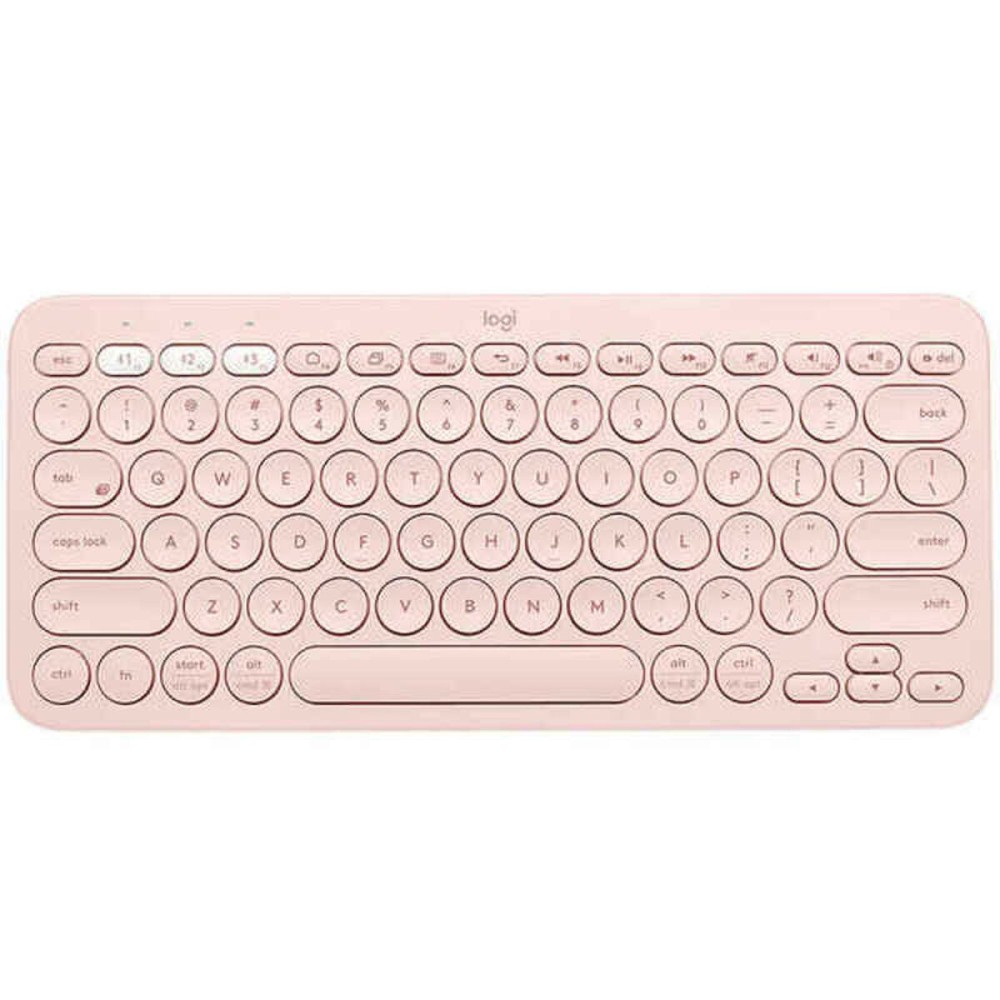 Tastiera Wireless Logitech K380 Rosa Qwerty in Spagnolo    