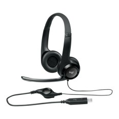 Auricolari con Microfono Logitech 981-000406 Nero    