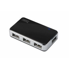 Hub USB Digitus DA-70220 Nero Nero/Grigio    