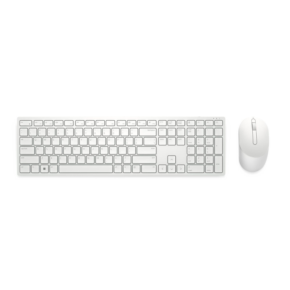 Tastiera Dell KM5221W-WH-SPN Bianco Nero Qwerty in Spagnolo    