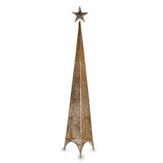 Albero di Natale Torre Stella Dorato Metallo Plastica 39 x 186 x 39 cm (4 Unità)    