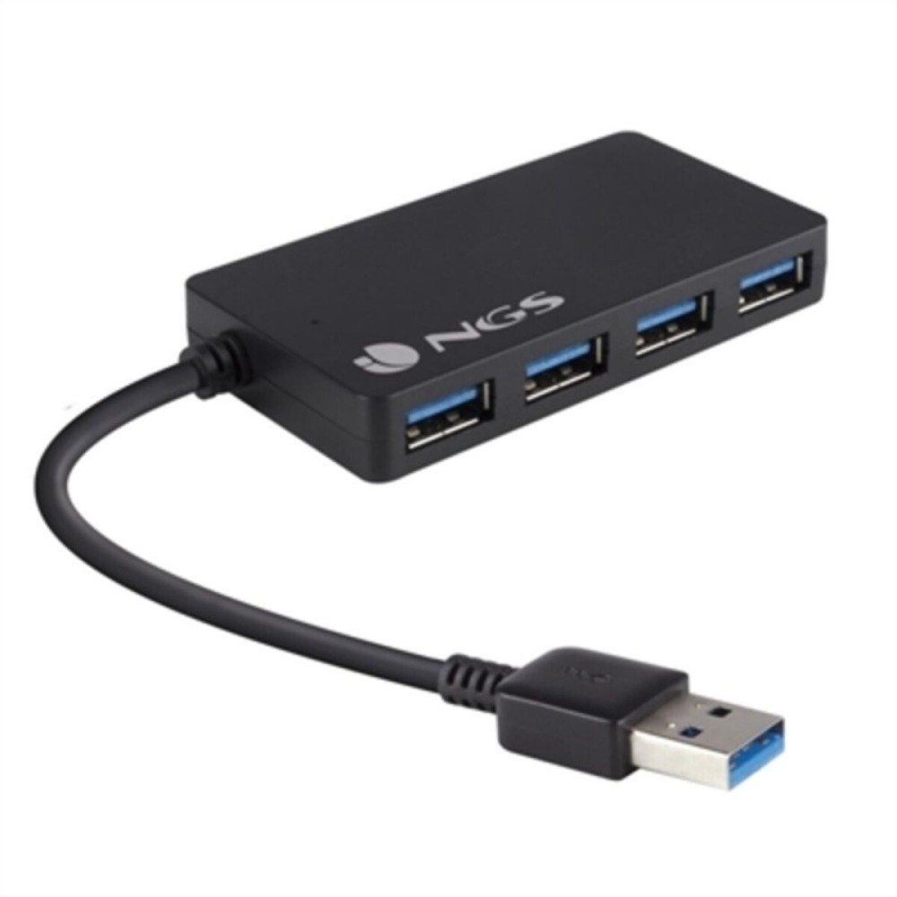 Hub USB NGS iHub 3.0 480 Mbps Nero    