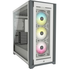 Case computer desktop ATX Corsair iCUE 5000X RGB Bianco    