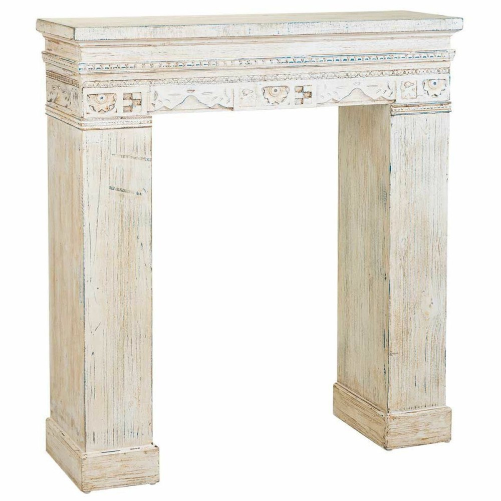 Cornici camini Alexandra House Living Bianco Legno di abete Legno MDF 30 x 110 x 100 cm    