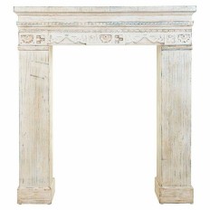 Cornici camini Alexandra House Living Bianco Legno di abete Legno MDF 30 x 110 x 100 cm    