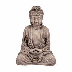 Statua Decorativa da Giardino Buddha Poliresina 22,5 x 40,5 x 27 cm (2 Unità)    