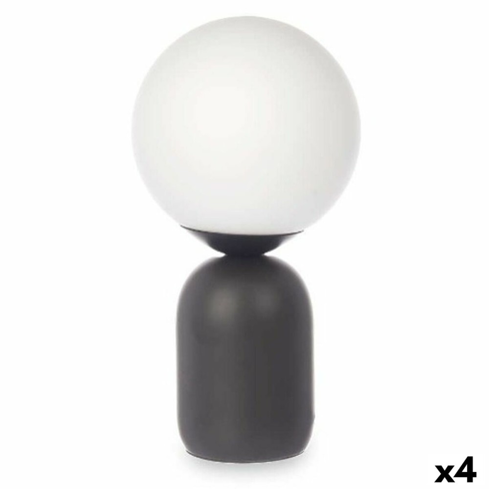 Lampada da tavolo Sfera 40 W Bianco Nero Ceramica 15 x 28,5 x 15 cm (4 Unità)    