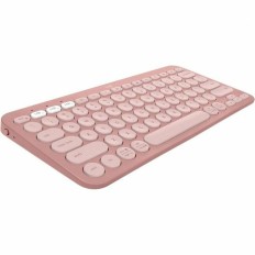 Tastiera Wireless Logitech Pebble Keys 2 K380s Qwerty in Spagnolo Rosa    