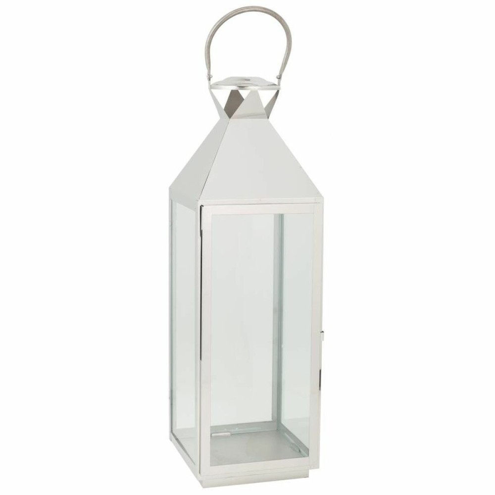 Lanterna Alexandra House Living Argento Vetro Acciaio inossidabile 23 x 72 x 24 cm    