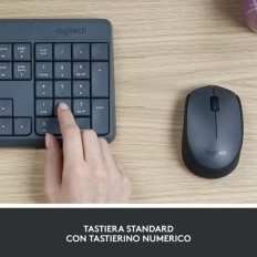 Tastiera Logitech Grigio QWERTY    