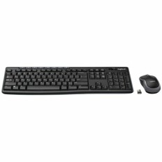 Tastiera e Mouse Wireless Logitech MK270 Nero Francese AZERTY    